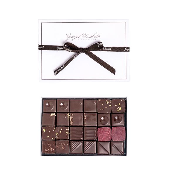 Ginger Elizabeth Chocolates – 24-Piece All Dark Chocolates