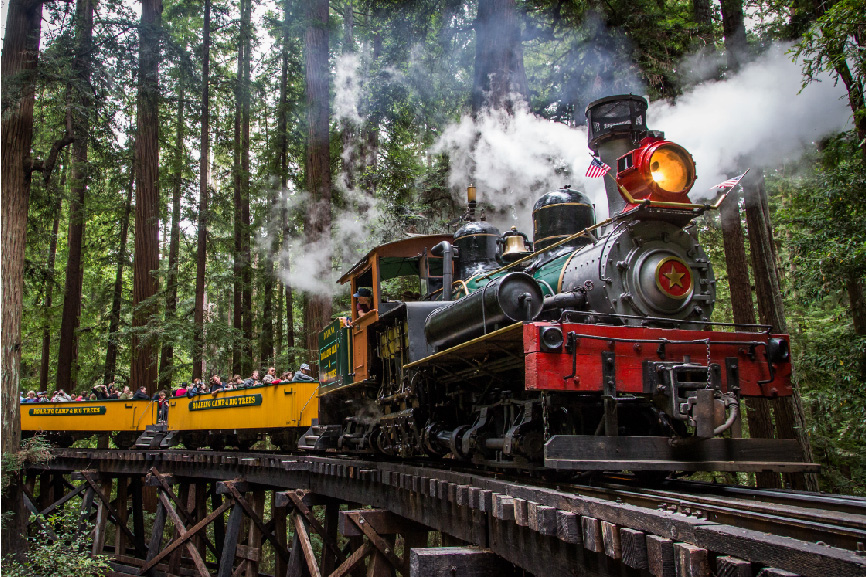 ROARING CAMP – REDWOOD FOREST STEAM TRAIN